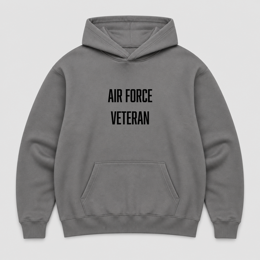 Air Force Veteran Hoodie in Gray