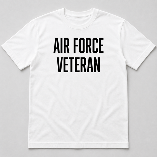 Air Force Veteran T-Shirt in White