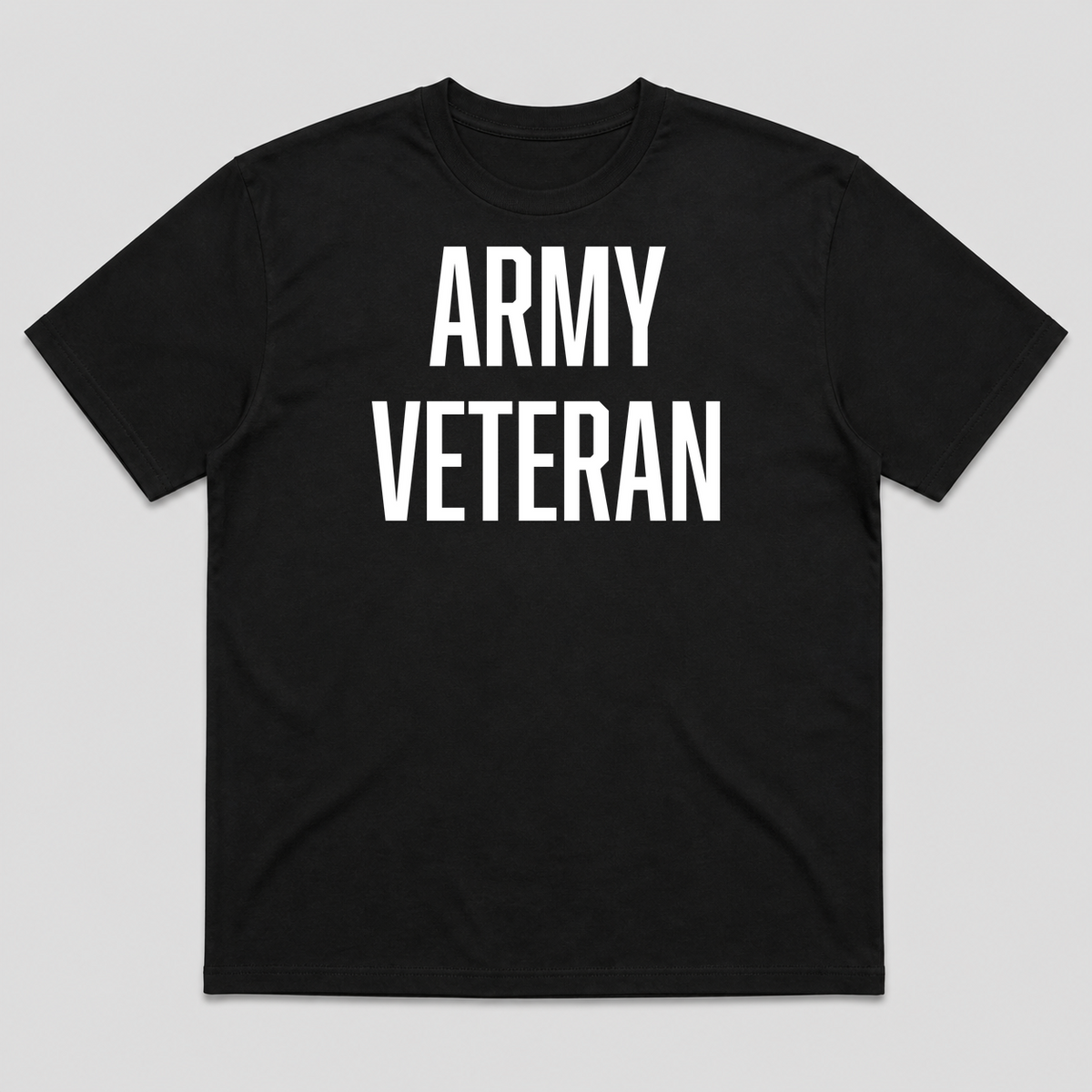 Army Veteran T-Shirt in Black