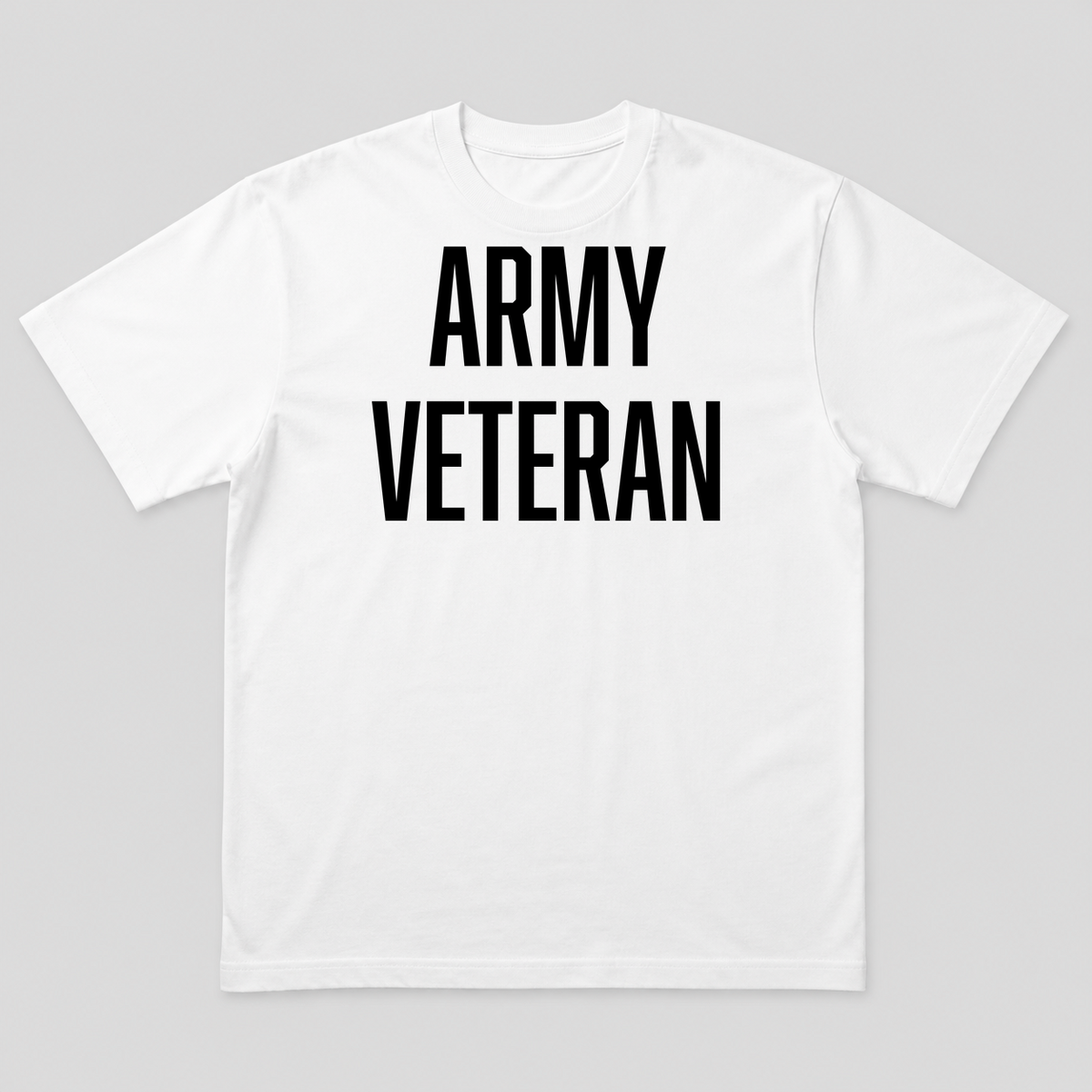 Army Veteran T-Shirt in White
