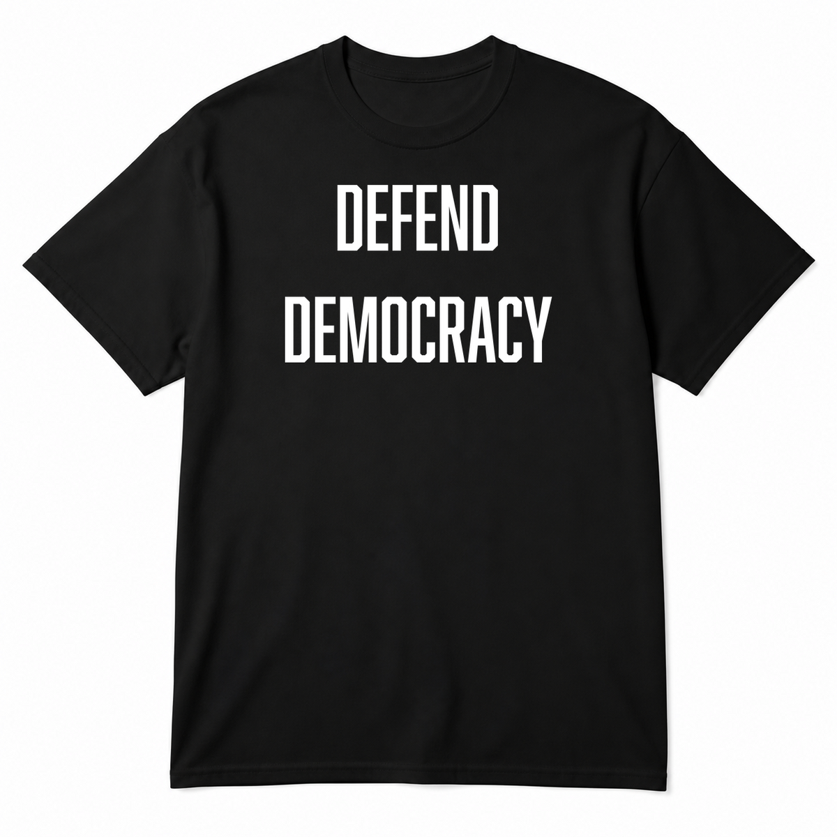 DEFEND DEMOCRACY T-Shirt in Black