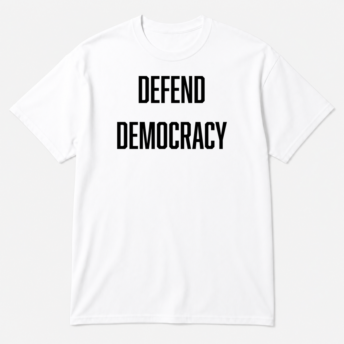 DEFEND DEMOCRACY T-Shirt in White