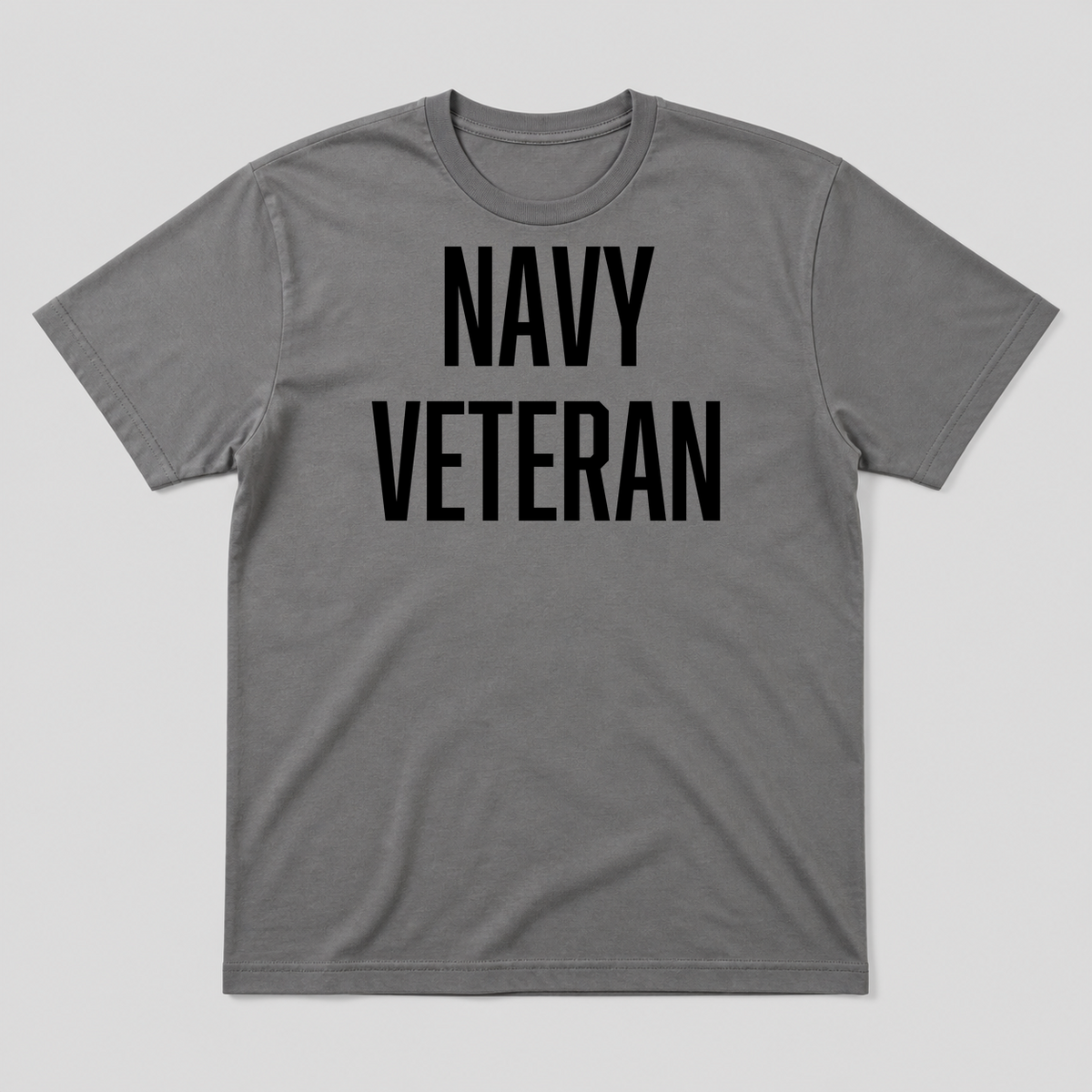 Navy Veteran T-Shirt in Gray