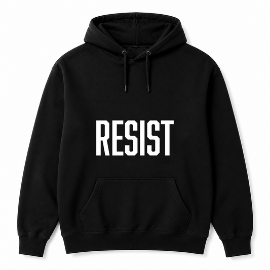 Black RESIST hoodie
